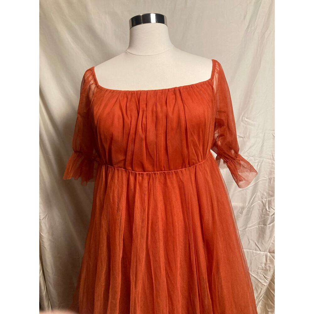 14 16 XL everpretty mesh tulle flowy gown silicone grip top maxi dress